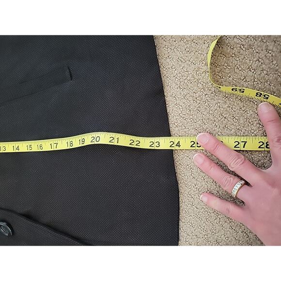 Nygard Collection Black Linen Blazer Jacket Women's 14 - Picture 10 of 12